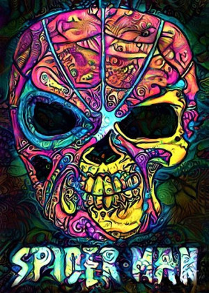 PsychoSkulls, Spider-Man, Marvel - plakat 40x50 cm