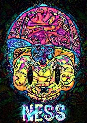 PsychoSkulls, Ness, Earthbound - plakat 60x80 cm