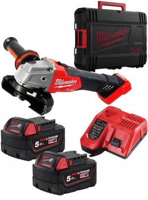 Szlifierka 18V 2x5Ah Milwaukee M18 FSAG125X-502X