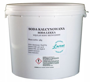 Soda Kalcynowana Lekka, Węglan Sodu 4kg