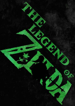 Typography Stencils - The Legend of Zelda - plakat 70x100 cm