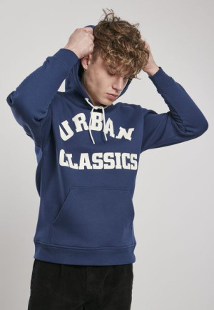 Bluza College Print Darkblue