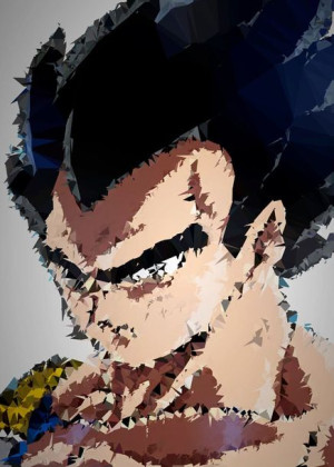 POLYamory - Vegeta, Dragon Ball - plakat 30x40 cm