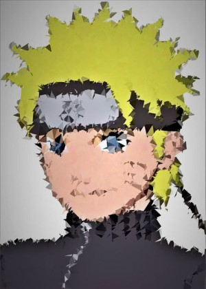 POLYamory - Naruto - plakat 40x50 cm