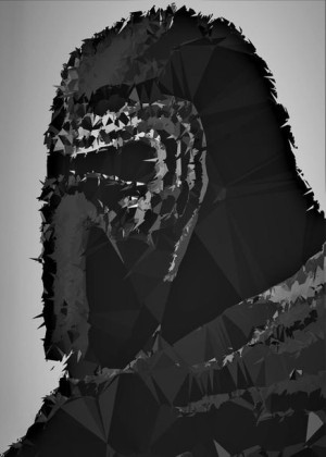 POLYamory - Kylo Ren, Gwiezdne Wojny Star Wars - plakat 29,7x42 cm