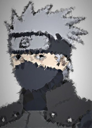 POLYamory - Kakashi, Naruto - plakat 50x70 cm