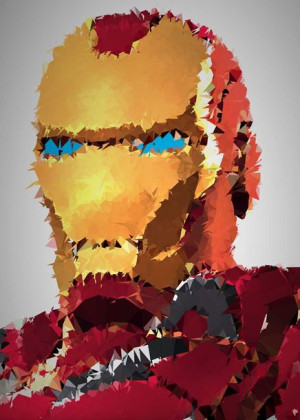 POLYamory - Iron Man, Marvel - plakat 30x40 cm