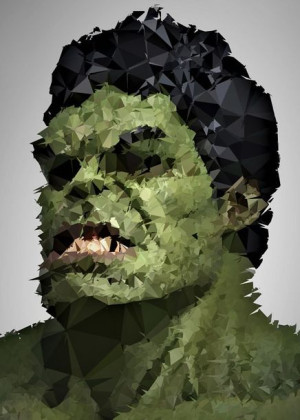 POLYamory - Hulk, Marvel - plakat 50x70 cm