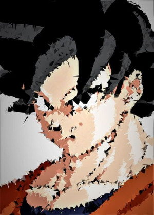 POLYamory - Goku, Dragon Ball - plakat 29,7x42 cm