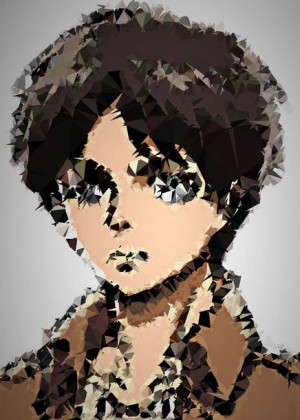 POLYamory - Eren, Attack on Titan Atak Tytanów - plakat 70x100 cm