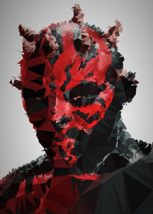 POLYamory - Darth Maul, Gwiezdne Wojny Star Wars - plakat 29,7x42 cm
