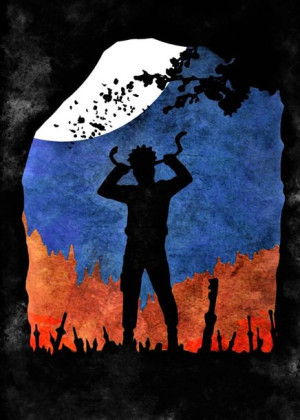Moonlight Caverns - Naruto - plakat 50x70 cm