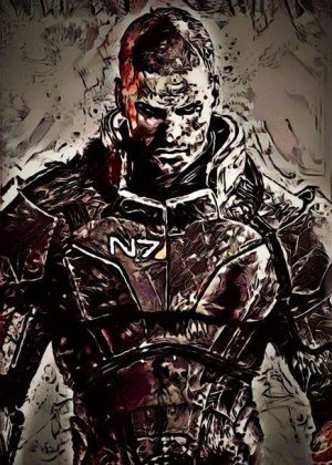 Legends of Bedlam - Shepard, Mass Effect - plakat 61x91,5 cm