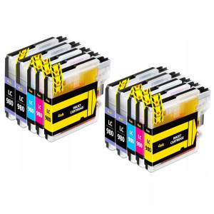 10x Tusz Do Brother Dcp-377cw Mfc-250c Mfc-255cw