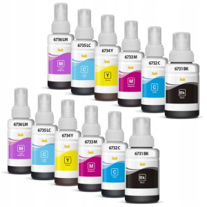 12x Tusz Do Drukarki Epson L810 L850 L1800 Its
