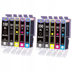 10x Tusz Do Canon Pixma Mg5550 Mg5650 Ip7250 Xxl