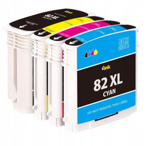 4x Tusz 82 Xl Do Hp Designjet 111 120 500 510 800