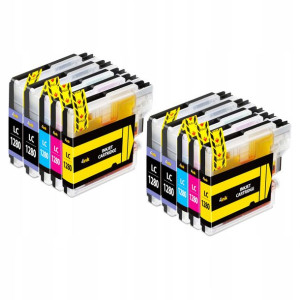 10x Tusz Lc1280 Do Brother Mfc-j6710dw Mfc-j6910dw