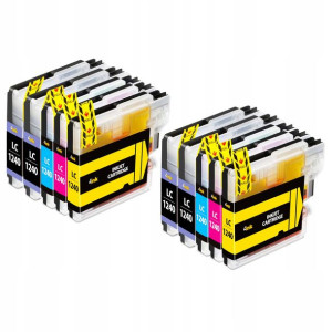 10x Tusz Lc-1240 Do Brother Mfc-j6510dw Dcp-j525w