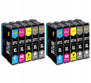 10x Tusz Do Epson Sx100 Sx105 Sx110 Sx215 Dx7450