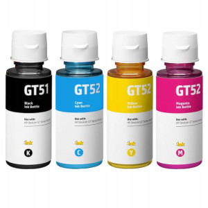 4x Tusz Gt51 Do Hp Smart Tank 500 530 610 615 618