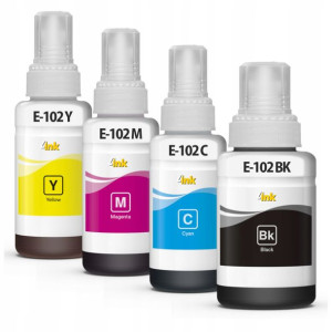 4x Tusz E-102 Do Epson Workforce St-2000 St-3000
