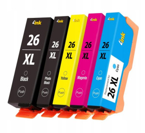 5x Tusz Do Epson T2621 Xp-610 Xp-615 Xp-620 Xp-625