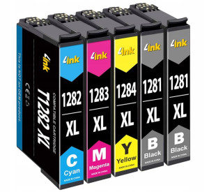 5x Tusz Do T1281 Epson Sx130 Sx230 Sx235w Sx445w