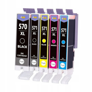 5x Tusz Do Pgi570xl Cli571xl Mg5750 Mg6850 Mg7750