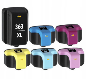 6x Tusz Do Hp 363 Xl C5180 C6280 D6160 D7160 D7360