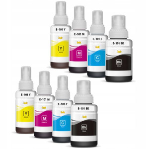 8x Tusz 101 Xl Do Epson Ecotank L6160 L6170 L6190