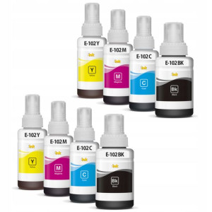 8x Tusz E-102 Do Epson Workforce St-2000 St-3000