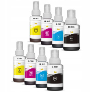 8x Tusz Gi-50 Do Canon Pixma Gm2050 Gm4040 Gm4050