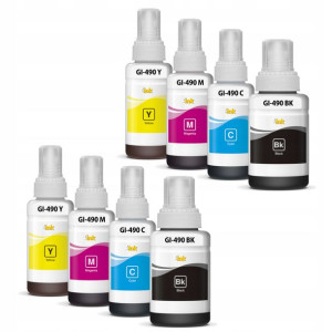 8x Tusz Gi-490 Xl Do Canon G2400 G3300 G3400 G3411