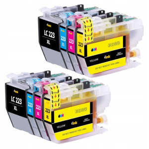8x Tusz Lc223 Do Brother Dcp-j562dw Dcp-j4120dw Xl