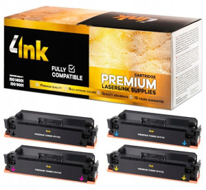 4x Toner 4INK do | HP 410X | Premium | XL | CMYK