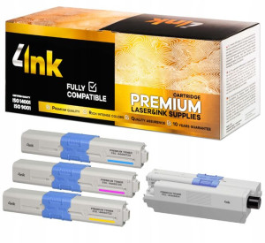 4x Toner Do Drukarki Oki C510 C511 C530 C531 Cmyk