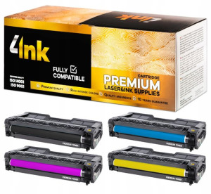 4x Toner Do Ricoh Afficio Sp C261 C261dnw C261sfnw