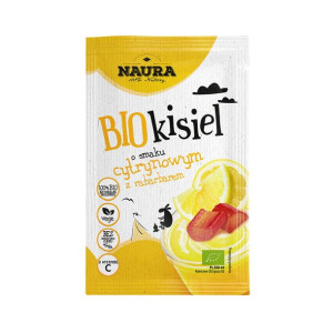 Kisiel o smaku cytrynowo-rabarbarowym BIO 38 g Naura