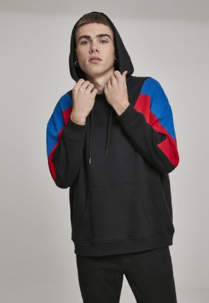 Bluza Oversize 3-Tone Black/Blue/Red