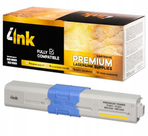 Toner 4ink Do Oki C301 C321 Mc332 Mc342 Yellow Xl