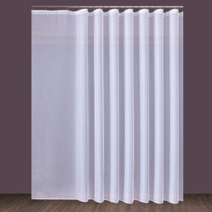 Firanka biała fantazyjna 000121 wys. 330 cm.