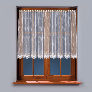 Firanka biała żakardowa po całości 000146 wys. 120 cm