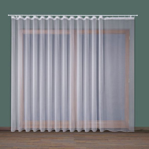 Firanka biała fantazyjna 200009 wys. 300 cm.