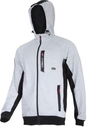 Bluza z kapturem i suwakiem szaro-czarna, "2xl", ce, lahti