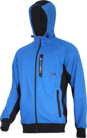 Bluza z kapturem i suwakiem niebiesko-czarna, "l", ce, lahti