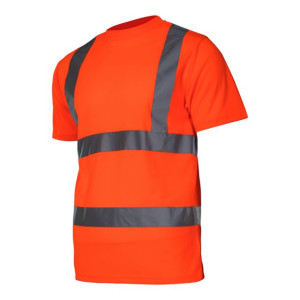 Koszulka t-shirt ostrzegawcza, pomarańcz., "m", ce, lahti