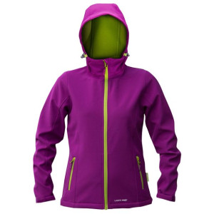 Kurtka softshell z kapt. fiol.-ziel., damska,"m",ce, lahti