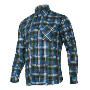 Koszula flanelowa niebieska, 120g/m2, "xl", ce, lahti