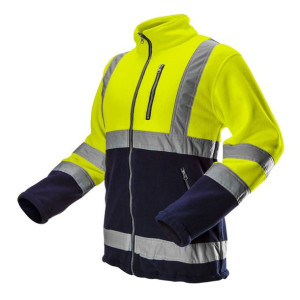 Bluza polarowa ostrzegawcza, żółta, rozmiar M